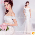 Guangzhou simple correa ajustable de vuelta bowknot trompeta vestidos de novia